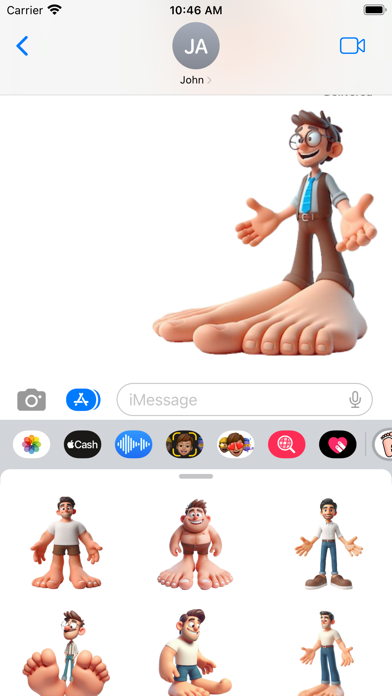 Big Feet Stickers Screenshot