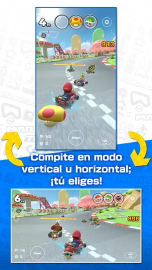 Captura de pantalla de Mario Kart Tour en iPhone 5
