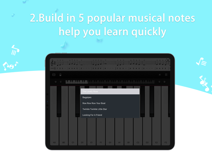 Simplified Notation Piano