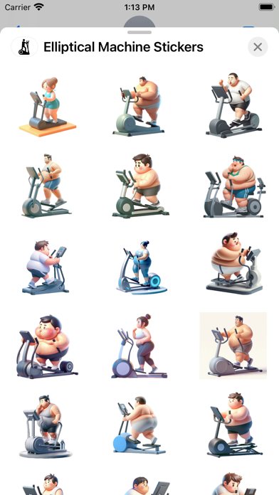 Screenshot #1 pour Elliptical Machine Stickers