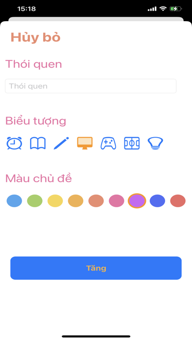 Habits hàng tuần Screenshot