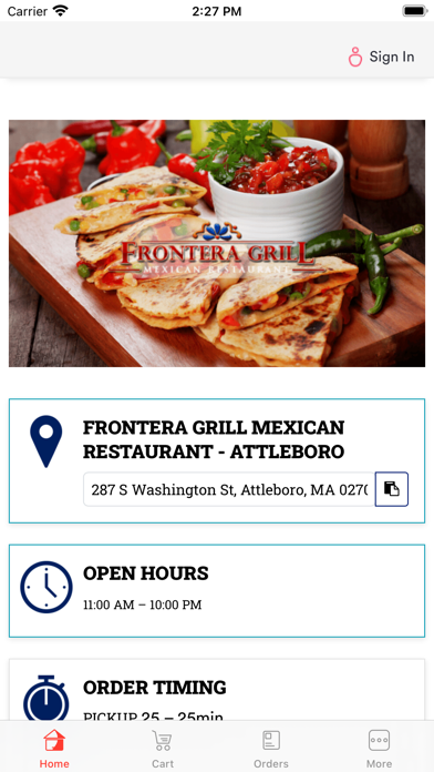 Frontera Grill - Attleboro Screenshot