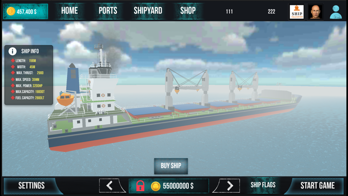 Ocean Cargo Ship Simulator