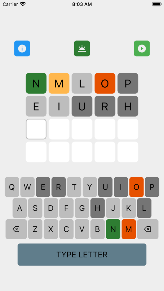#2. Wordgic - Find Word in 4 Tries (iOS) By: Mnemosynch Inc.