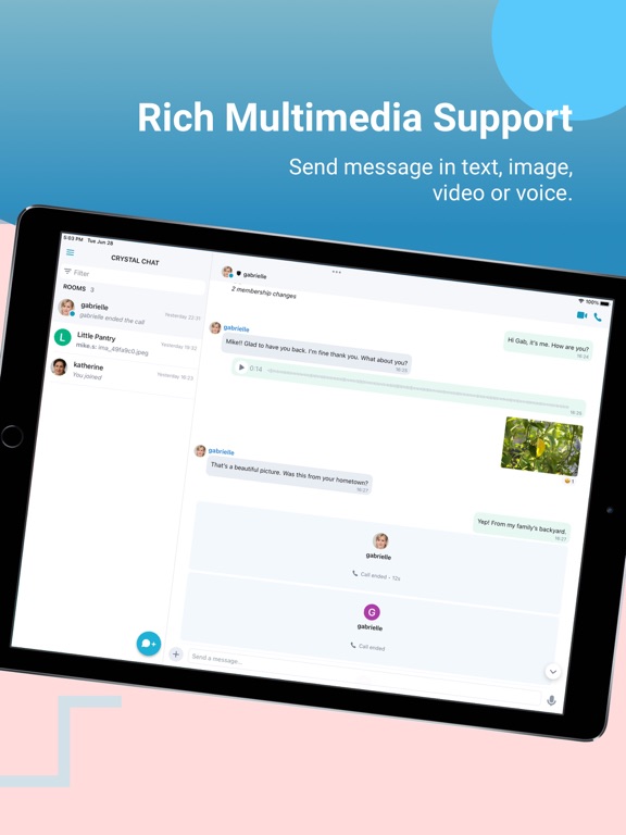 Screenshot #5 pour CrystalChat: Secure Chat