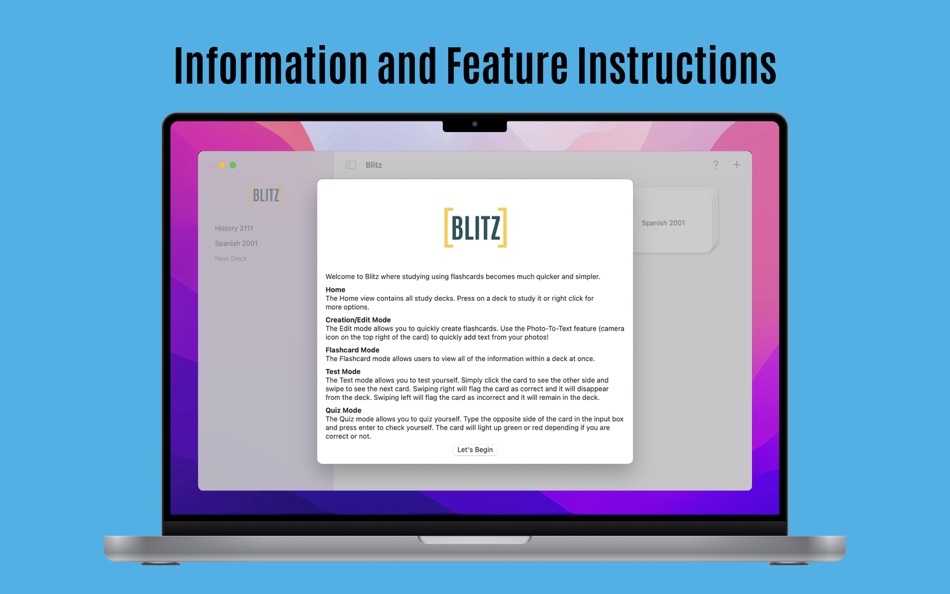 #1. Blitz Flashcards (macOS) De: New Media Institute