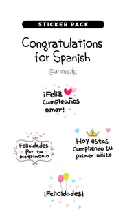 congratulations for spanish iphone screenshot 1