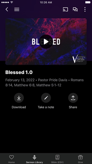 Victory Family Church SC Screenshot