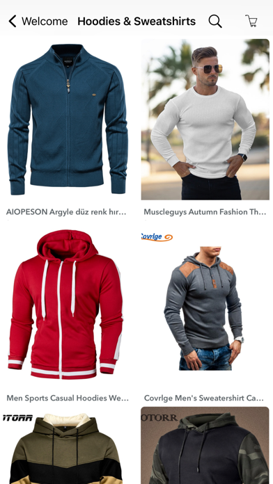 Men's clothing fashion online Screenshot