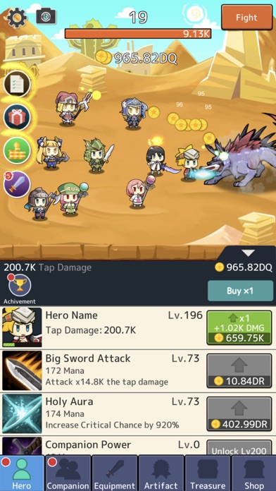 Cute Knights: Taptap Warriors Screenshot