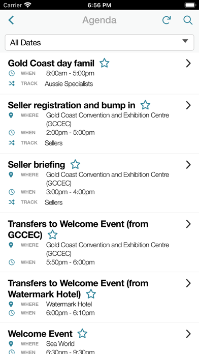 Tourism Australia Events Screenshot