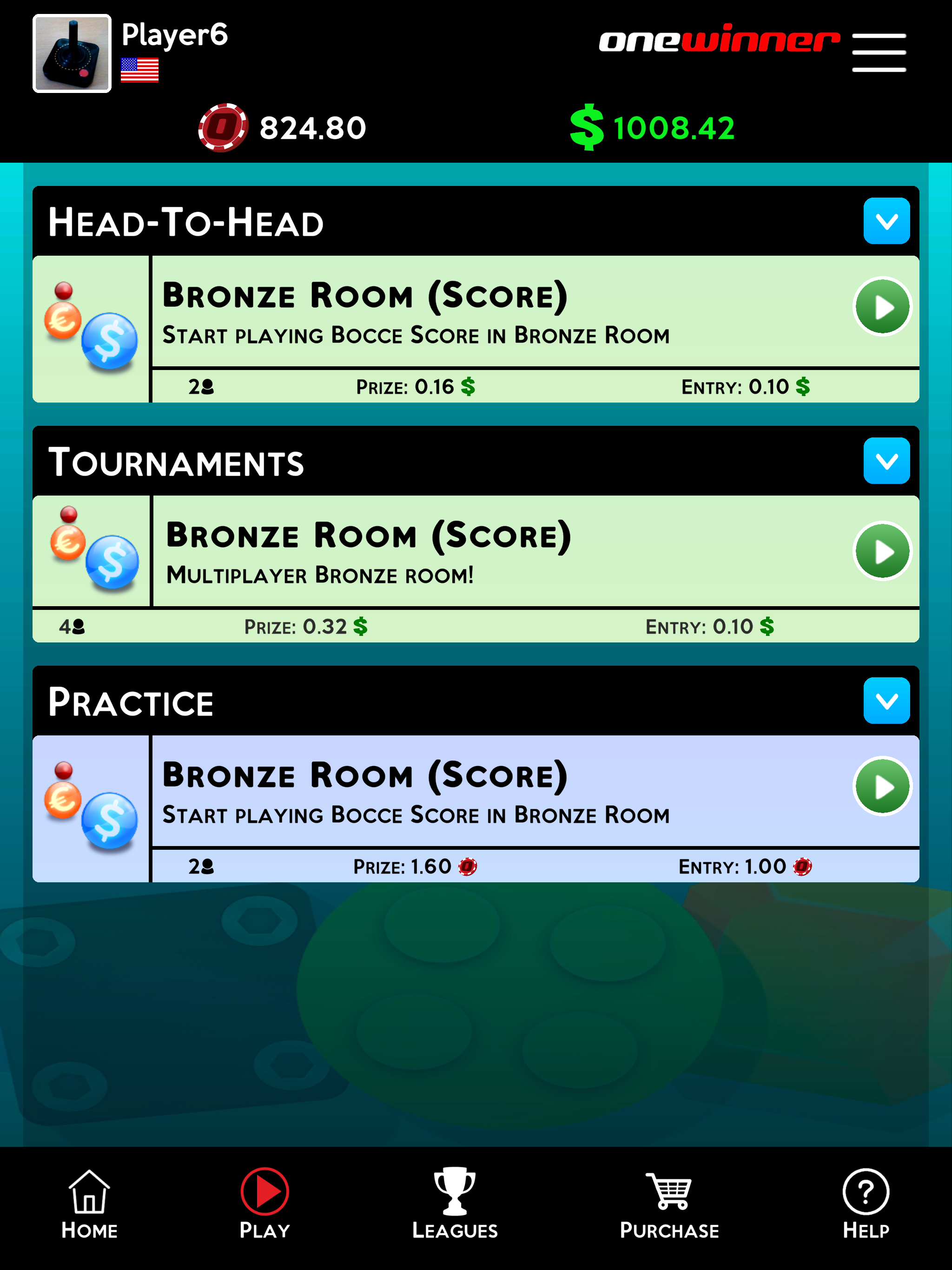 OneWinner's Bocce