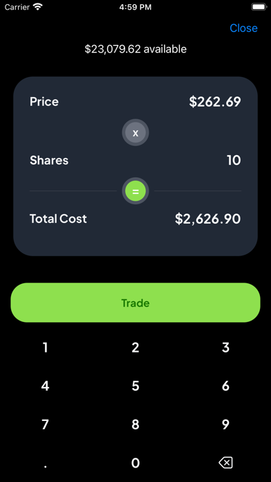 Stock Market Simulator Game Screenshot