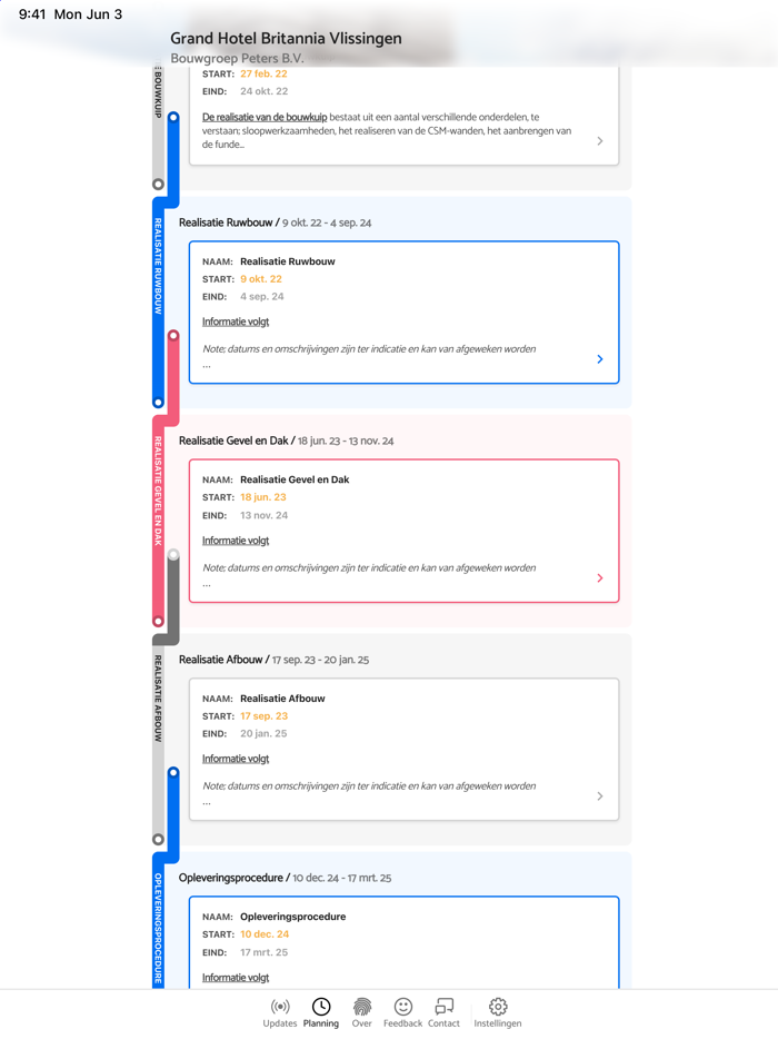 Hotel Britannia BouwApp