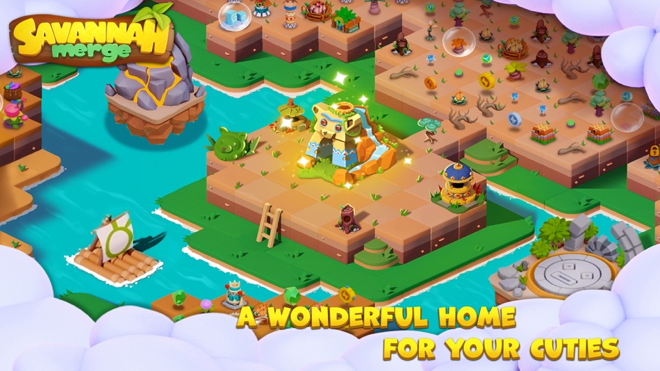 #4. Savannah Merge: Animal Island (iOS) Podle: Mobiapps Kft.