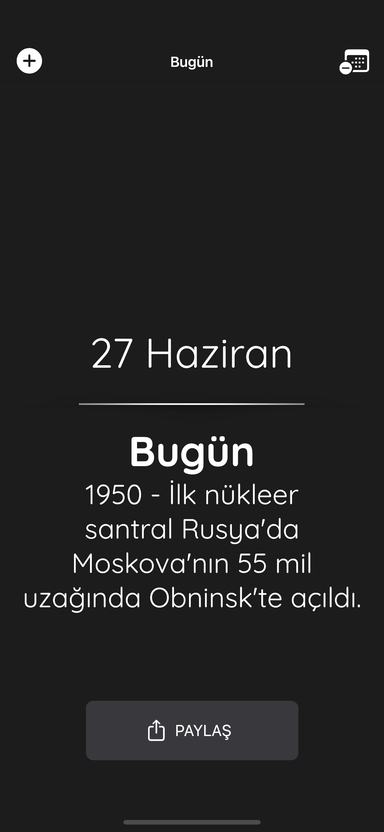 Bugün?