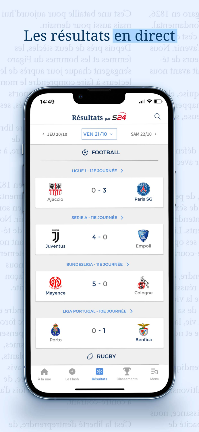 Le Figaro Sport info résultat