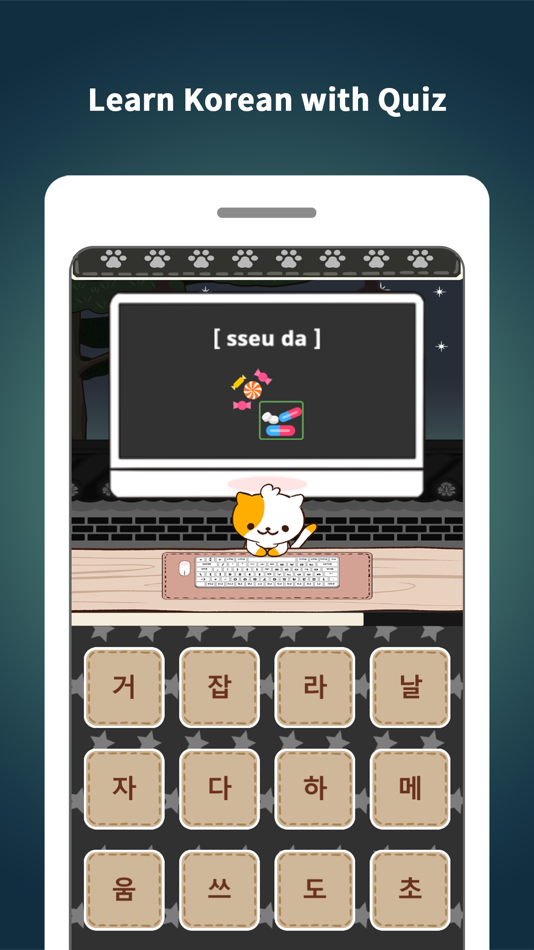 #4. Quiz Cat : Learn Korean (iOS) 由: DONGSHIK KIM