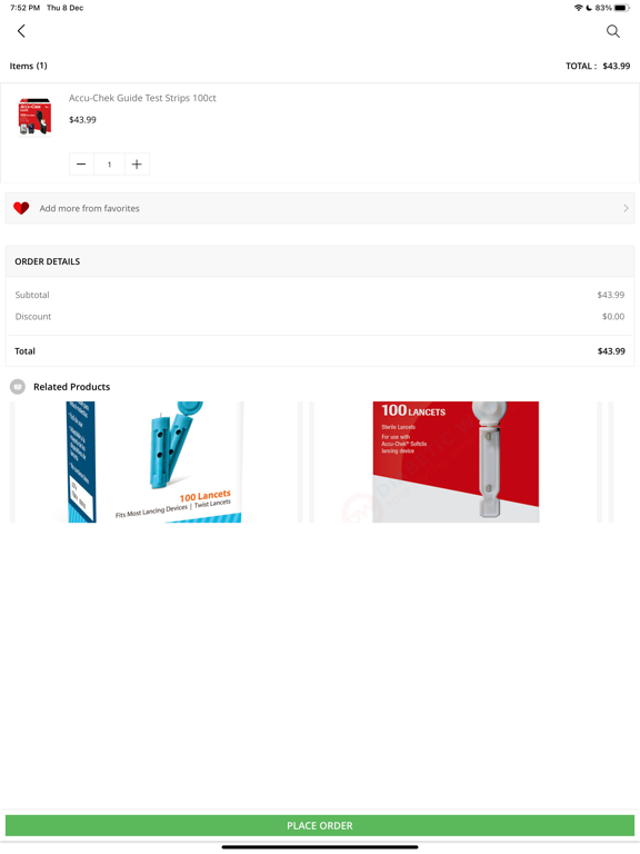 Diabetic Warehouse iPad screenshot 5 - Health & Fitness app