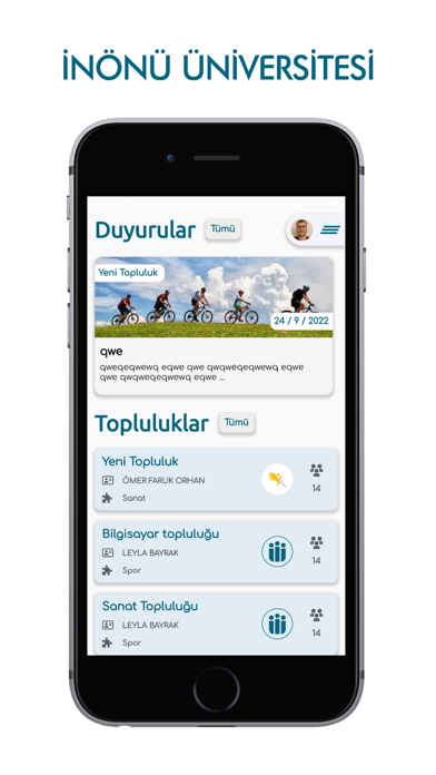 İnönü Öğrenci Toplulukları Screenshot