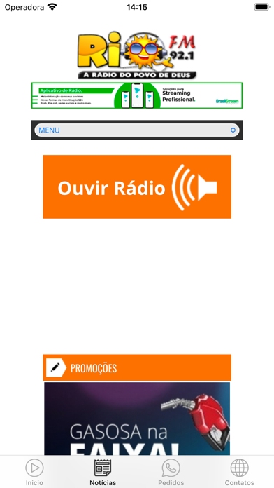 Rio FM 92,1 Pires do Rio Screenshot