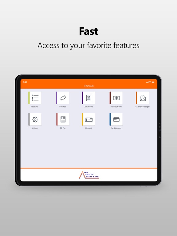 Gifford State Bank iPad screenshot 2 - Finance app