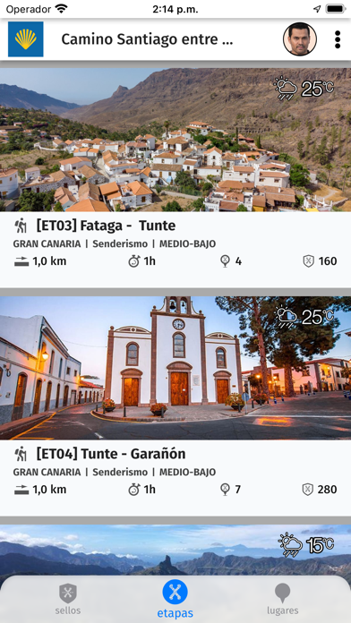 Camino Santiago entre volcanes Screenshot