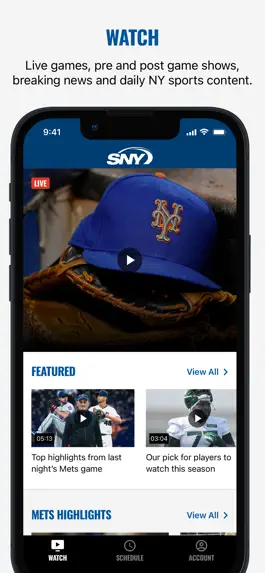 Game screenshot SNY: Stream Live NY Sports hack