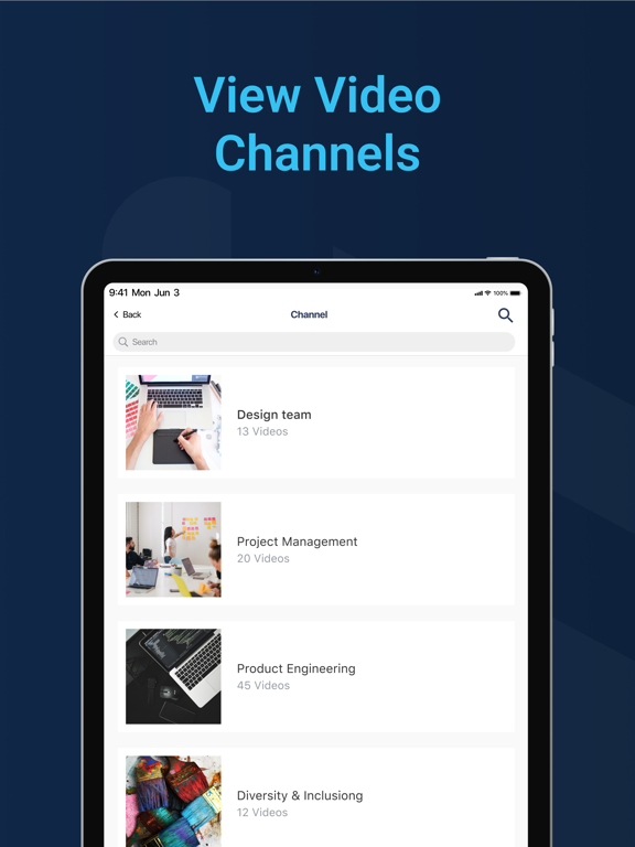 Vbrick Mobile iPad screenshot 4 - Business app