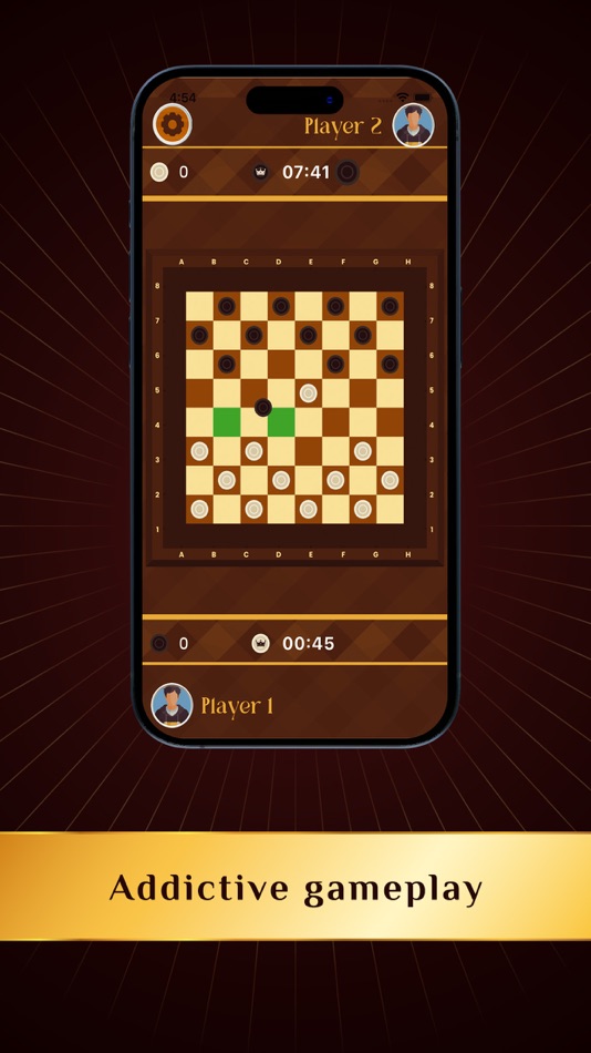 #1. Checkers Board Game Challenge (iOS) By: Himalay Diyora