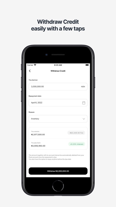 Float – Cash Management Screenshot