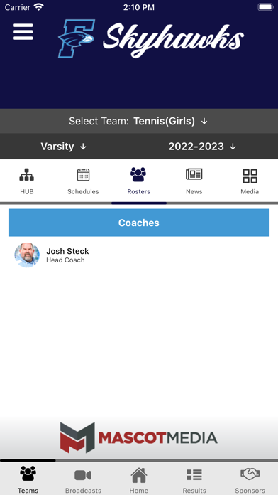 Fairborn Skyhawks Athletics Screenshot