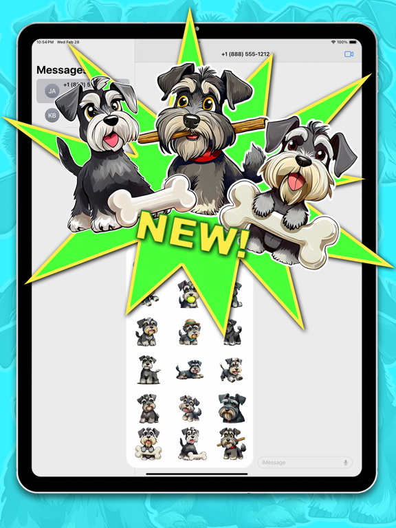 Screenshot #5 pour Cute Schnauzers Stickers