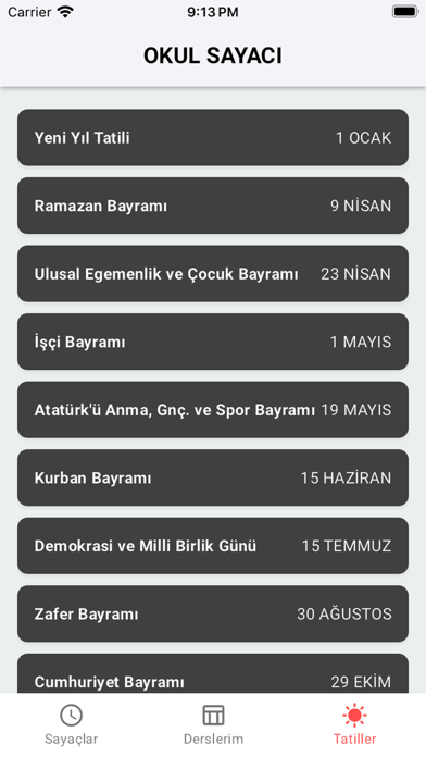 Okul Sayacı - Tatil Sayacı Screenshot
