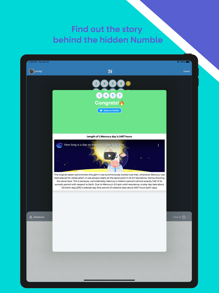 Numble daily mind gym