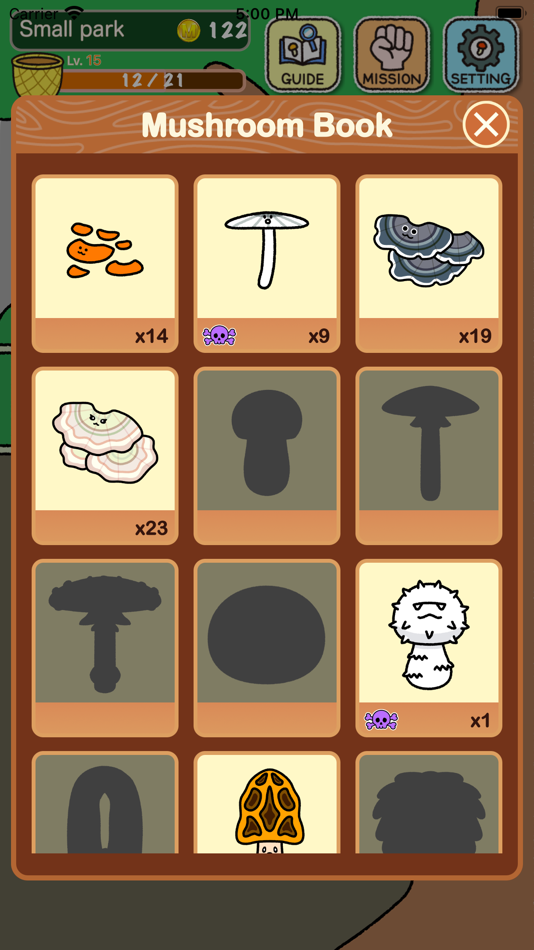 #3. Mushroom collection&decoration (iOS) 由: Yuri Tanaka