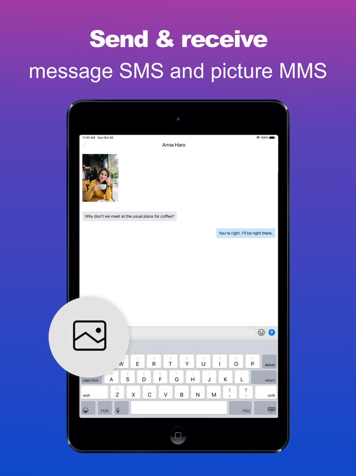 Text App - Second Phone Number