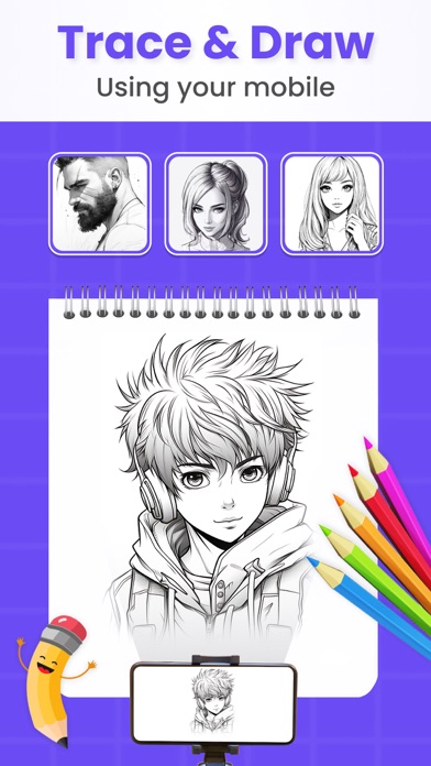 Screenshot #2 pour AR Drawing - Anime drawing