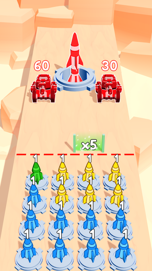 #2. Merge Attack! (iOS) 由: Maksym Vasylevych