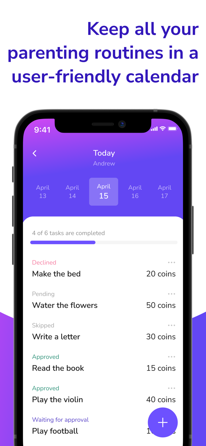 Levelty Kids chores organizer
