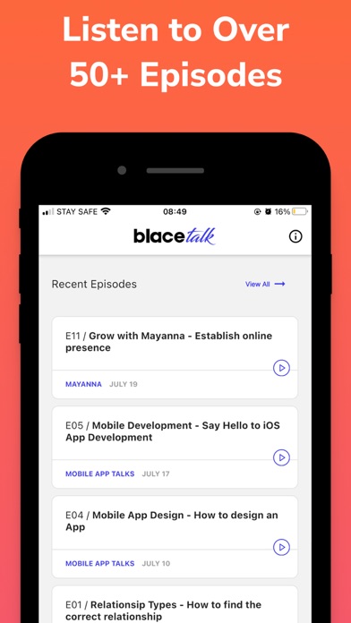 Screenshot 1 of BlaceTalk App