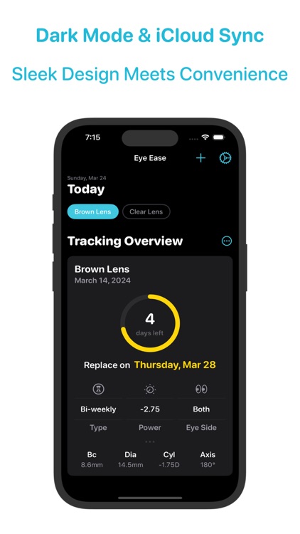 EyeEase - Contact Lens Tracker