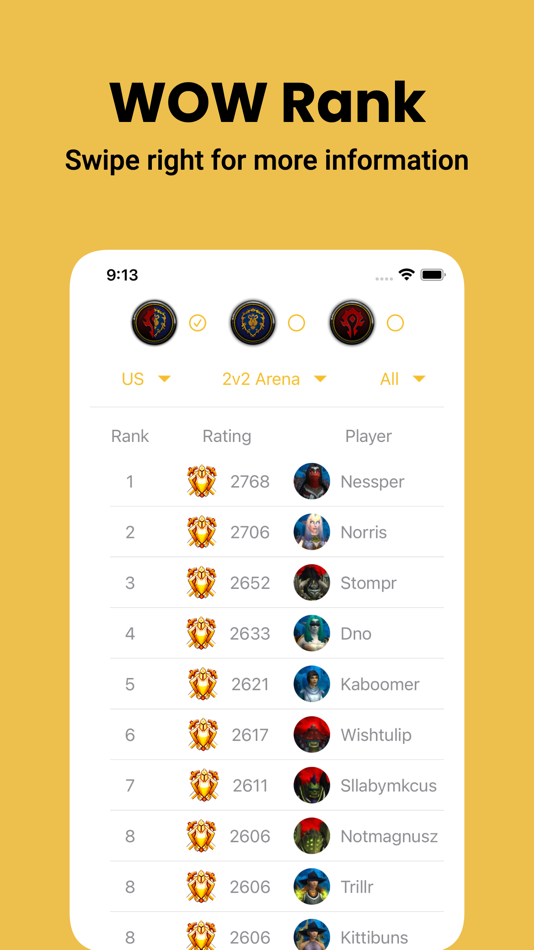 #1. WOW Rank (iOS) 由: ErxiangHeyi Information