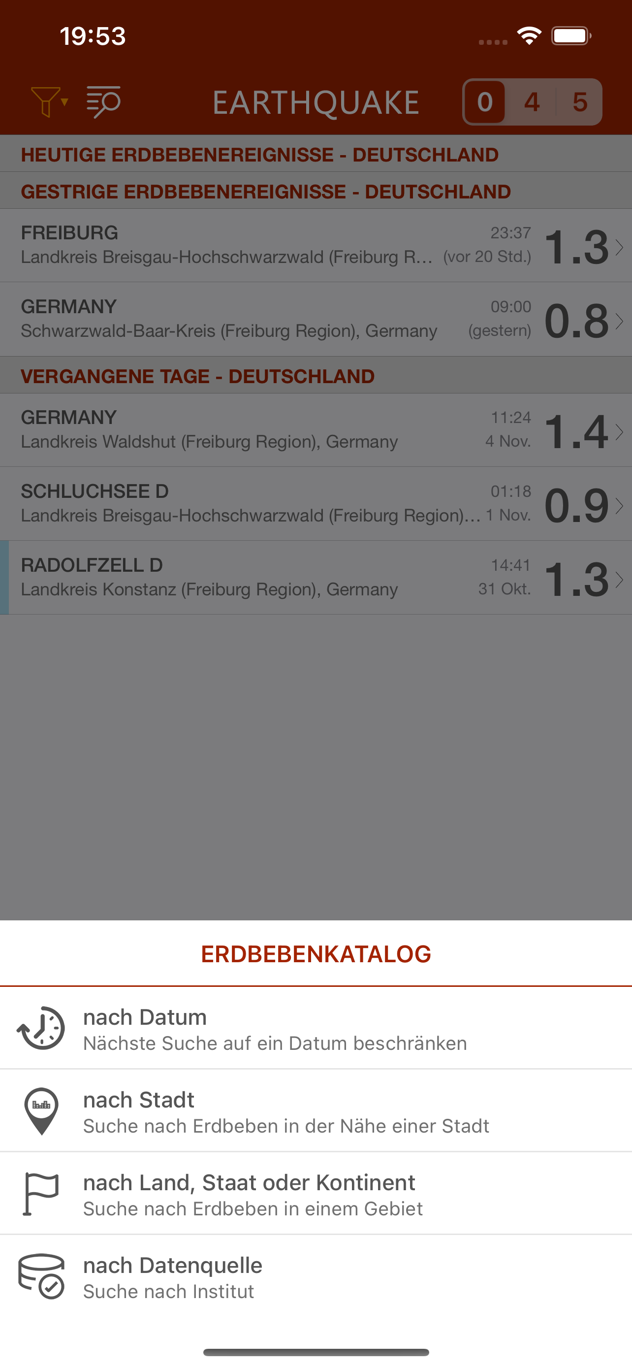 Earthquake – Erdbeben