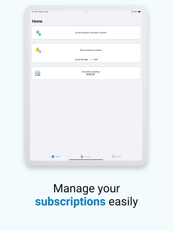 Contrax - Subscription Manager