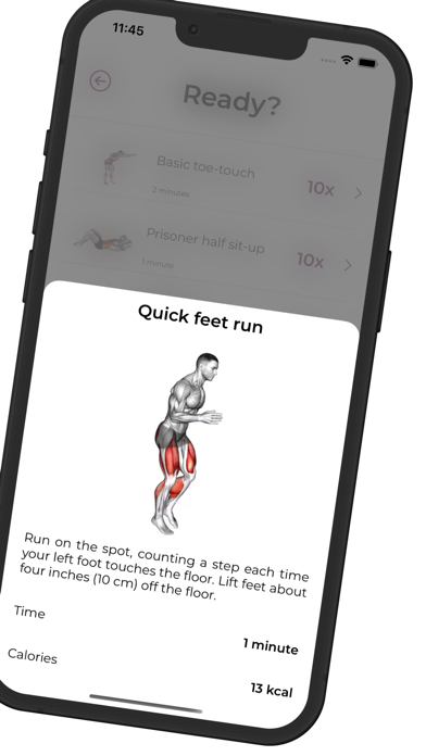 11 minutes fitness workout Screenshot