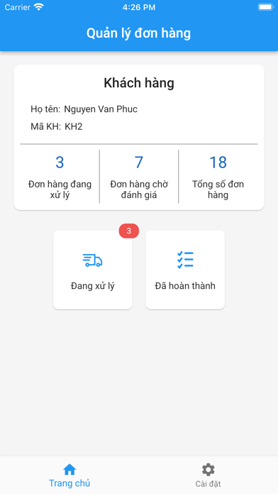 OMS-Hệ thống quản lý đơn hàng Screenshot