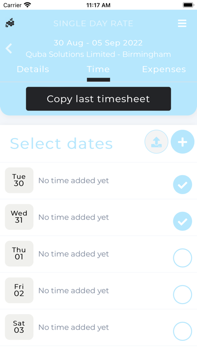 Supply Hive E Timesheets Screenshot