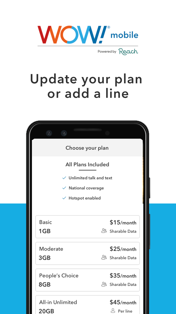 WOW mobile powered by Reach