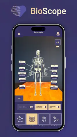 Game screenshot BioScope Anatomy 3D&AR Model mod apk